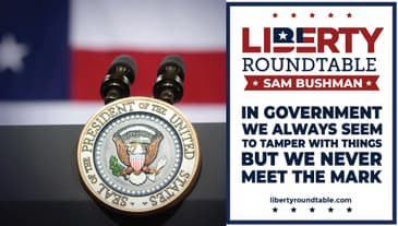 In government, we always seem to tamper with things, but we never hit the mark.