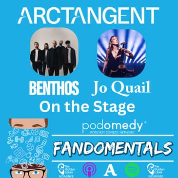 On the Stage at ArcTanGent with Benthos & Jo Quail