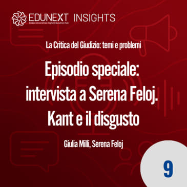 [09] Episodio speciale: intervista a Serena Feloj. Kant e il disgusto