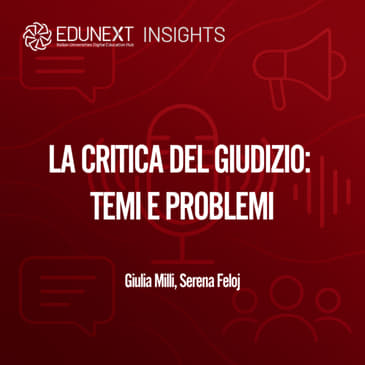 La Critica del Giudizio: temi e problemi