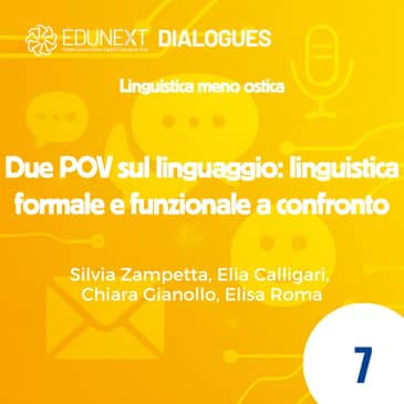 [07] Due POV sul linguaggio: linguistica formale e funzionale a confronto