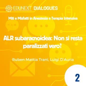 [02] ALR subaracnoidea: Non si resta paralizzati vero?