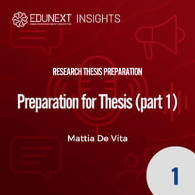 [01] Preparation for Thesis (part 1)
