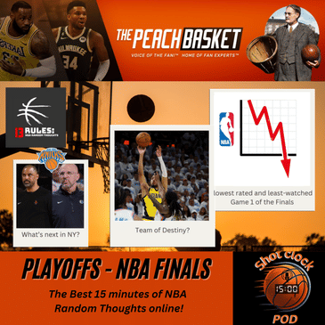 The Shot Clock Pod - NBA 2024-25 Playoffs Finals IND 1-0