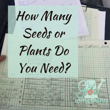 Ep. 86 - How Many Seeds or Plants Do You Need?