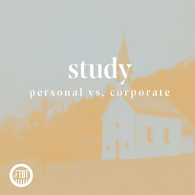 15. Personal Study vs. Corporate Study