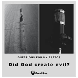 16. Did God create evil?