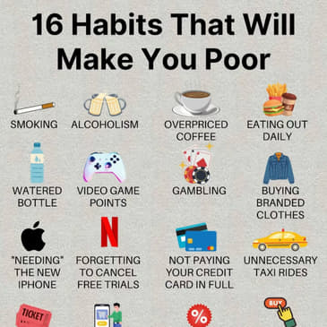 Episode 423: Habits that can make you Poor