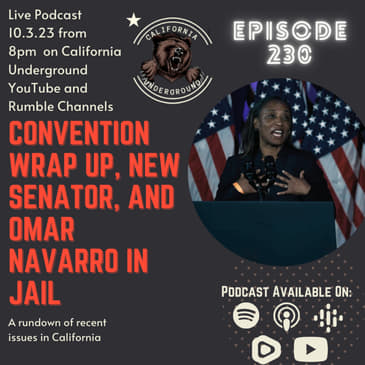 Episode 230 - Convention Wrap Up, New Senator, McCarthy Out, and Omar Navarro in Jail