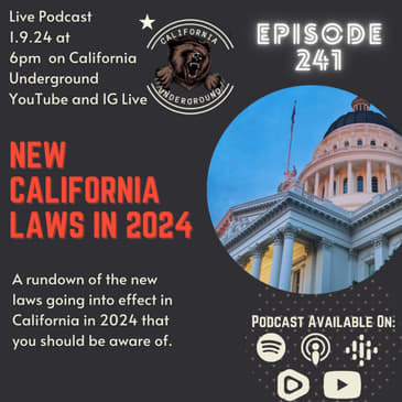 Episode 241 - New California Laws in 2024