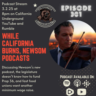 While California Burns, Newsom Podcasts
