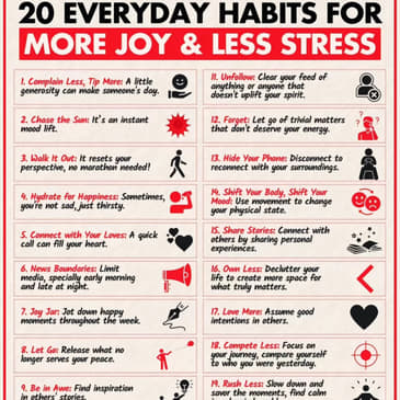 Episode 612: Everyday Habits that Bring Joy and Less Stress