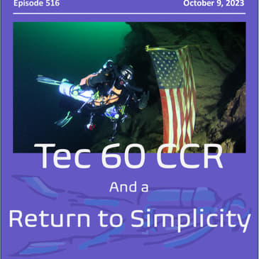 The PADI TEC60 CCR course and a return to Simplicity
