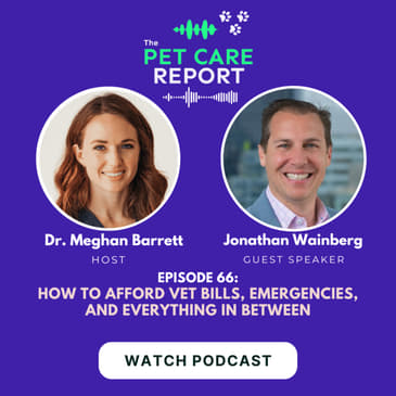 Jonathan Wainberg: How to Afford Vet Bills, Emergencies, and Everything In Between |E66