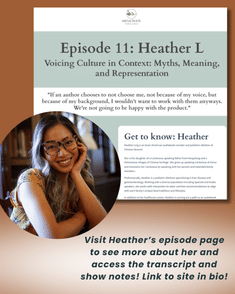 Voicing Culture in Context: Myths, Meaning, and Representation (Heather L.) | Ep. 11