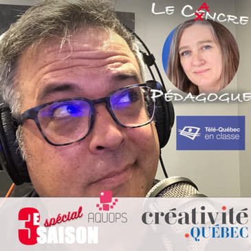 Le Cancre Pédagogue et Créativité Québec reçoivent Cynthia Racine, cheffe de service, Télé-Québec en classe