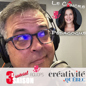 Le Cancre Pédagogue et Créativité Québec reçoivent la DG de l'AQUOPS, Véronique Lizotte.