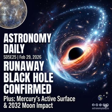 Runaway Black Hole Confirmed, Mercury Still Active & 2032 Moon Impact Risk