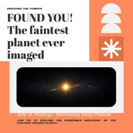 Hide and Seek - The Faintest Planet Ever Imaged, Pluto's Landslides & Starlink's 355,000 Dodges