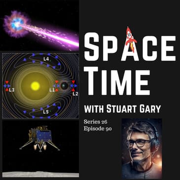 Unprecedented Gamma-Ray Burst & Co-orbiting Exoplanets: SpaceTime S26E90