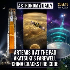 Artemis II Reaches the Pad, Akatsuki's Final Farewell, and China Cracks the FRB Code