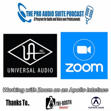 Setting up your Apollo to work with Zoom for Voice Over Sessions...