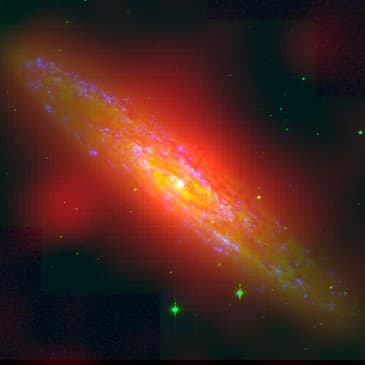 Astronomers probe the swirling halo of a spectacular starburst galaxy