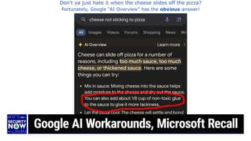 SN 976: The 50 Gigabyte Privacy Bomb - Google AI Workarounds, Microsoft Recall