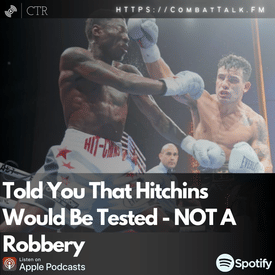 Told You That Hitchins Would Be Tested - NOT A Robbery