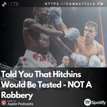 Told You That Hitchins Would Be Tested - NOT A Robbery