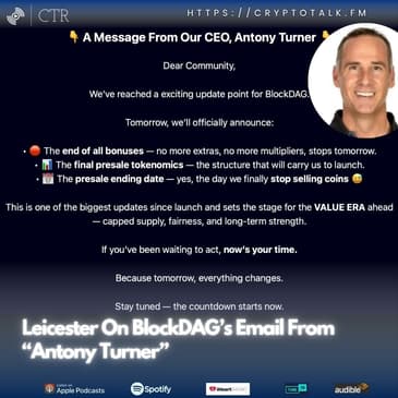 Leicester On #BlockDAG’s Email From “Antony Turner” (OOC)