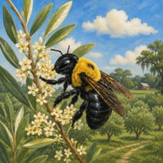 Do Native Bees Make Better American Olive Oil?