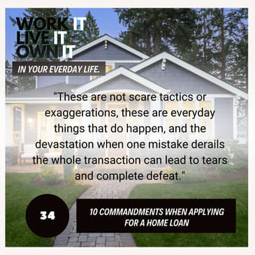 34 : Things You Should Not Do When Buying a House