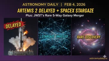 Artemis 2 DELAYED After Leak! SpaceX Unveils Stargaze + JWST's RARE 5-Way Galaxy Merger