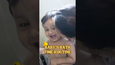 My 1 year old’s bath time wonder!