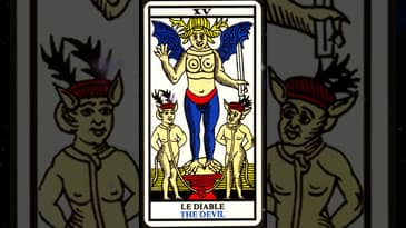 XV. The Devil Card (Marseille Tarot)