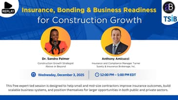 Insurance, Bonding & Business Readiness for Construction Growth