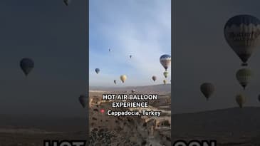 BEST MORNING EVER! Hot air balloon experience in Cappadocia, Turkey 🇹🇷 #TravelWithAanamC