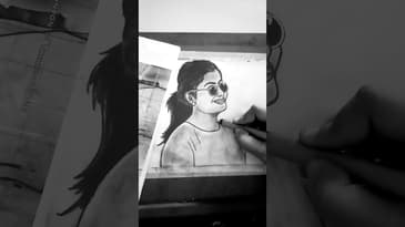 rasmika mandanaa #youtuber #art #youtubeshorts #sketchgirl