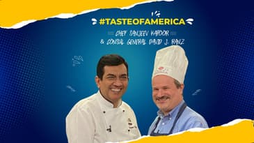 #TasteofAmerica with Chef Sanjeev Kapoor and Consul General David J. Ranz