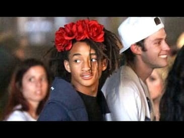 Jaden Smith Wearing A Dress With Flowers In His Hair!