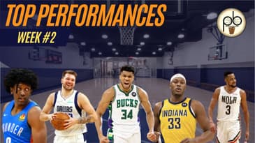 Top performances, by average, for week #2 in the #NBA