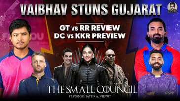 HISTORY! Vaibhav stuns Gujarat | The Small Council Review