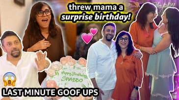 THROWING MY MOM A SURPRISE BIRTHDAY PARTY! | Aanam C