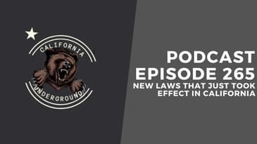 Episode 265: New Laws That Just Took Effect in California