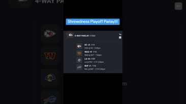 Shrewdness Playoff Parlay! #Chiefs #Texans #Lions #Commanders #Bills #Ravens #Eagles #Rams #betting