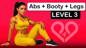 Abs Booty Legs Workout Level 3 – Stronger Core, Sculpted Glutes, Toned Legs – At Home Training #p4p
