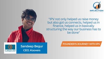 Sandeep Begur | CEO | Koovers | On his fundraising journey with Inflection Point Ventures