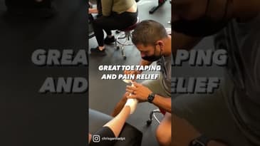 Great Toe Taping And Pain Relief | Dr. Chris Garcia