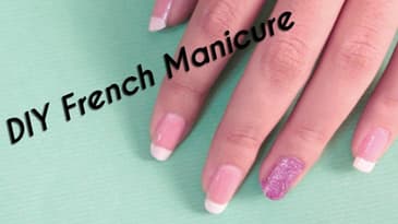 DIY / French Manicure / Nail Art / Scotch Tape Method